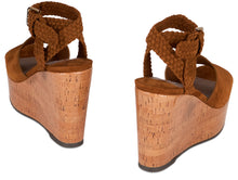 Load image into Gallery viewer, Wedge sandal Jori 100 in leather