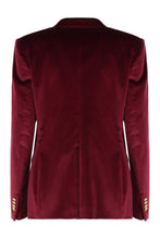 Load image into Gallery viewer, Double-breasted velvet jacket