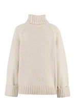 Load image into Gallery viewer, Cable-knit turtleneck sweater