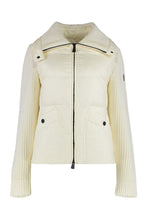 Load image into Gallery viewer, Quilted wool cardigan with zip