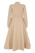 Load image into Gallery viewer, Midi chemisier dress in poplin