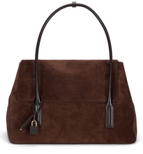 Load image into Gallery viewer, Large suede shoulder bag