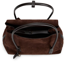 Load image into Gallery viewer, Large suede shoulder bag