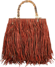 Load image into Gallery viewer, Lampione raffia tote bag