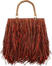 Load image into Gallery viewer, Lampione raffia tote bag