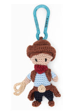 Load image into Gallery viewer, Crochet Cowboy keychain
