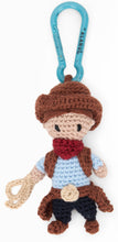Load image into Gallery viewer, Crochet Cowboy keychain