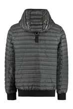 Load image into Gallery viewer, Hooded full-zip down jacket