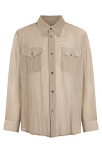 Load image into Gallery viewer, Checkered silk and cotton shirt