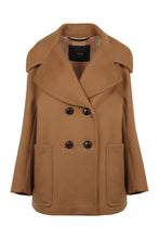 Load image into Gallery viewer, Double-breasted coat in cashmere