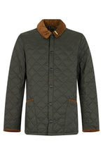 Load image into Gallery viewer, Quilted jacket with ribbed collar
