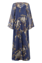 Load image into Gallery viewer, Maxi dress in floral silk