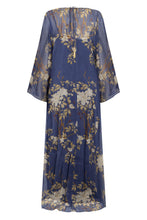 Load image into Gallery viewer, Maxi dress in floral silk
