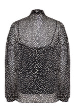 Load image into Gallery viewer, Silk blouse with polka dots