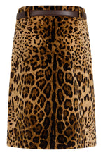 Load image into Gallery viewer, Leopard print skirt with belt