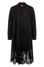 Load image into Gallery viewer, Midi dress with lace hem