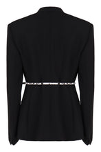 Load image into Gallery viewer, Single-breasted blazer with belt