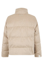 Load image into Gallery viewer, Reversible padded jacket in camel fabric