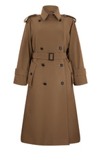 Load image into Gallery viewer, Double-breasted wool trench
