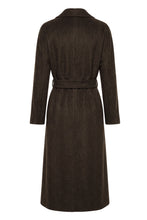 Load image into Gallery viewer, Long coat with camel belt