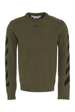 Load image into Gallery viewer, Diag cotton-blend sweater