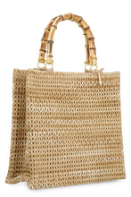Load image into Gallery viewer, Panarea raffia tote bag