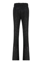Load image into Gallery viewer, Tailored straight trousers in crepe made of wool blend