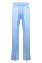 Load image into Gallery viewer, Straight pants in cotton and silk blend