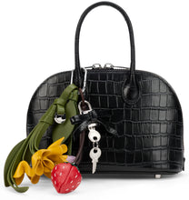 Load image into Gallery viewer, Mini handbag in leather Crocodile Effect