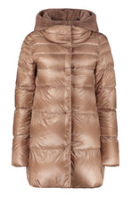 Load image into Gallery viewer, Hooded nylon down jacket