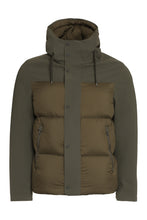 Load image into Gallery viewer, Hooded nylon down jacket