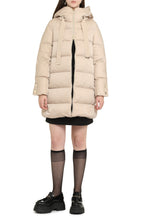 Load image into Gallery viewer, Long hooded down jacket