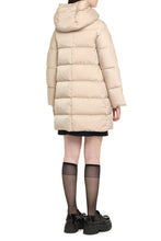 Load image into Gallery viewer, Long hooded down jacket
