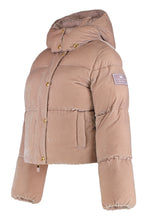 Load image into Gallery viewer, Velvet puffer jacket