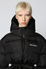 Load image into Gallery viewer, Hooded techno fabric down jacket