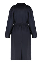 Load image into Gallery viewer, Midi double-breasted coat in wool