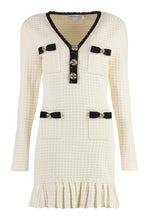 Load image into Gallery viewer, Lace-effect knitted dress