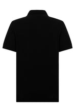 Load image into Gallery viewer, Black Short Sleeve Polo in Soft Cotton