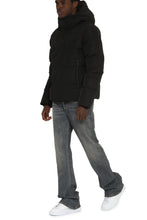 Load image into Gallery viewer, Camo hooded nylon down jacket