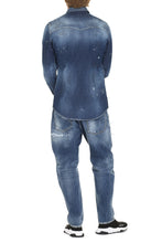 Load image into Gallery viewer, Fashion Western denim shirt
