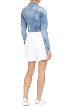 Load image into Gallery viewer, Bleach wash denim jacket