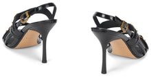 Load image into Gallery viewer, High sandals with studs and strap