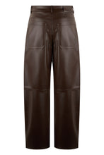 Load image into Gallery viewer, Wide eco-leather pants