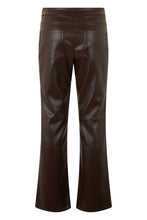 Load image into Gallery viewer, Flared synthetic leather pants