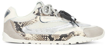 Load image into Gallery viewer, Mesh and leather sneakers with python print