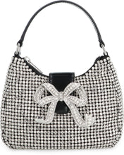 Load image into Gallery viewer, Diamante Crescent Bow Handbag