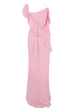 Load image into Gallery viewer, Midi dress with asymmetric neckline