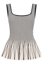 Load image into Gallery viewer, Sleeveless striped top