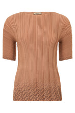 Load image into Gallery viewer, Fitted short-sleeve top with texture