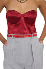 Load image into Gallery viewer, Satin bodice jumpsuit
